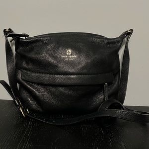 Kate Spade Medium Leather Crossbody in Black